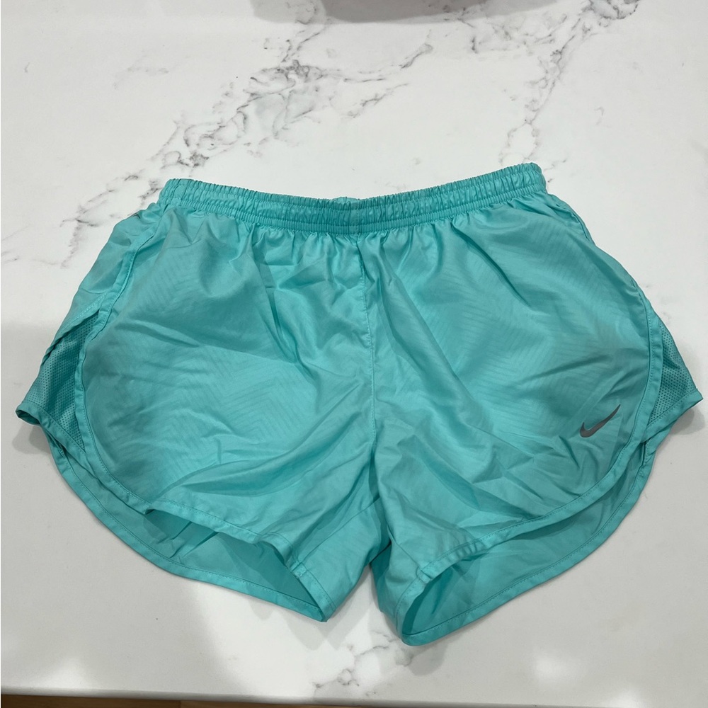 Blue Nike shorts